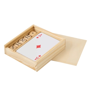 Coffret de jeu de cartes avec dés personnalisable