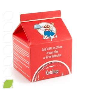 Coffret gastronomique DIY ketchup avec bocal personnalisable