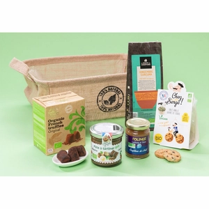 Coffret gourmand  GOURMANDISES BIO personnalisable