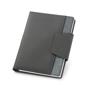 Conférencier A5 en simili cuir RUSSEL - couverture rigide personnalisable