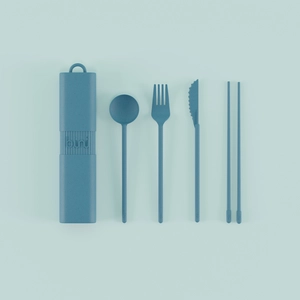Couvert made in France BINI - Kit de couvert en matière naturelle biosourcée personnalisable