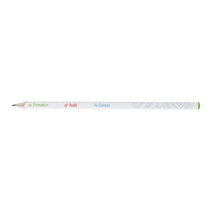 Crayon 17,6cm, vernis couleur, carré tête pastillée personnalisable