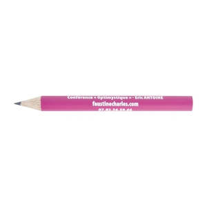 Crayon 8,7cm, vernis couleur, rond tête coupée personnalisable