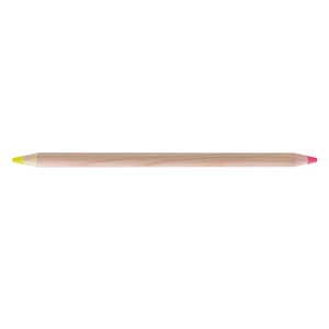 Crayon BI-COUL graphite/fluo prestige naturel, vernis incolore personnalisable