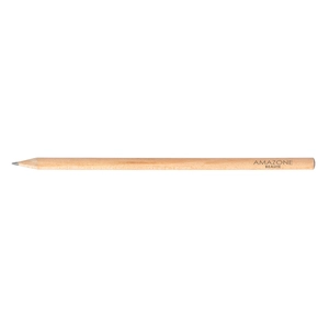 Crayon en bois français 17,6cm, rond tête pastillée personnalisable