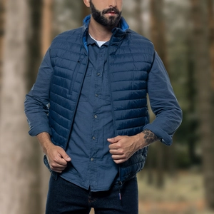 Doudoune sans manche réversible Homme - Veste matelassée personnalisable