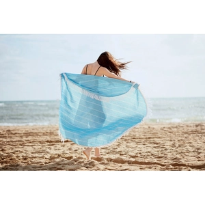 Drap de plage rond de 155 cm de diamètre - coton 180gr personnalisable