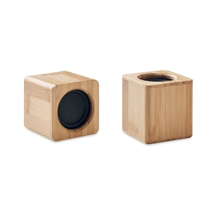 Duo d'enceintes bluetooth 5.0 en bambou personnalisable