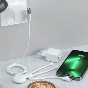Duo multicâble avec adaptateur 60W XOOPAR - chargement rapide personnalisable