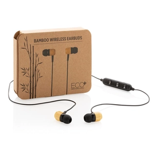 Ecouteurs Bluetooth 5.0 en bambou personnalisable