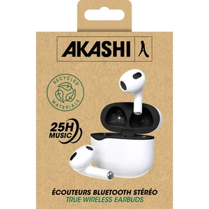 Ecouteurs sans fil en matière recyclée - Bluetooth 5.3 - AKASHI personnalisable