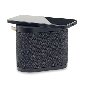 Enceinte sans fil 5.3 en ABS avec finition en tissu polyester RPET personnalisable