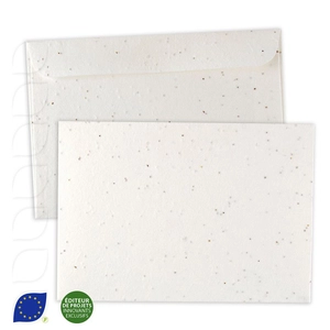 Enveloppe en papier de graines 140g personnalisable