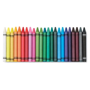 Etui de 30 crayons en cire avec tube en carton personnalisable