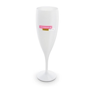 Flute à champagne en plastique réutilisable 14 cl personnalisable