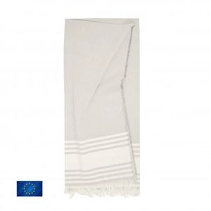 Fouta légère fabrication Europe 70x140 cm en PET recyclé et coton recyclé personnalisable