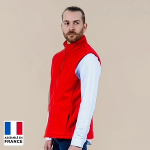 Gilet polaire Unisexe 100% polyester - assemblé en france personnalisable