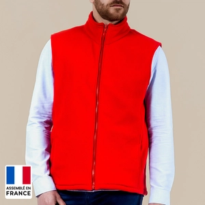 Gilet polaire Unisexe 100% polyester - assemblé en france personnalisable