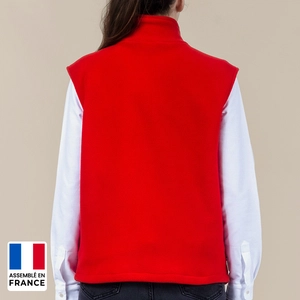 Gilet polaire unisexe sans manche 290gr/m2 confectionnée en France personnalisable