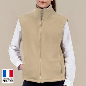 Gilet polaire unisexe sans manche 290gr/m2 confectionnée en France personnalisable