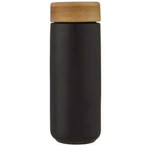 Gobelet en céramique avec couvercle bambou 300 ml personnalisable