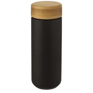 Gobelet en céramique avec couvercle bambou 300 ml personnalisable