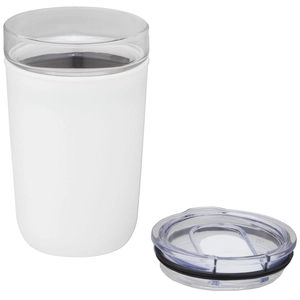 Gobelet en verre 420 ml avec revêtement en plastique recyclé personnalisable