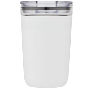 Gobelet en verre 420 ml avec revêtement en plastique recyclé personnalisable