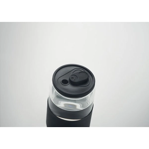 Gobelet en verre borosilicate de haute qualité avec paille 550 ml personnalisable