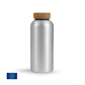 Gourde 600 ml en aluminium avec bouchon en liège personnalisable