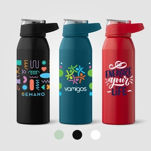 Gourde de sport en acier inoxydable recyclé – 710 ml personnalisable