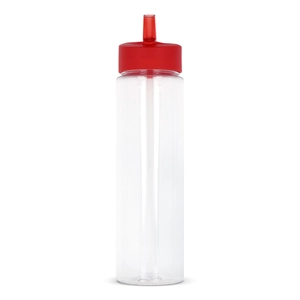 Gourde en RPET avec paille pliable personnalisable