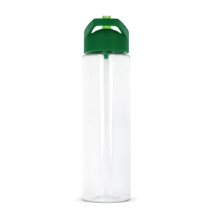 Gourde en RPET avec paille pliable personnalisable