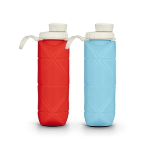 Gourde en silicone pliable 600 ml - Gourde origami 60 cl personnalisable