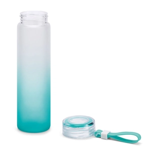 Gourde en verre borosilicaté à vis en PP, 470ml personnalisable