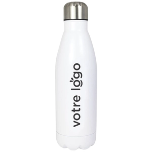 Gourde inox en simple paroi, bouteille 750ml personnalisable