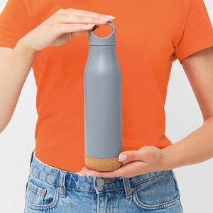 Gourde isotherme 500 ml - avec base en liège personnalisable