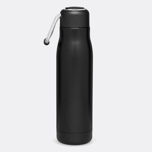 Gourde isotherme 500 ml en inox avec dragonne décorative personnalisable