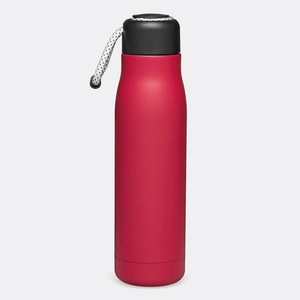 Gourde isotherme 500 ml en inox avec dragonne décorative personnalisable