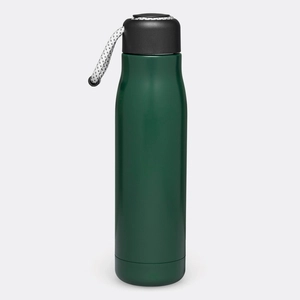 Gourde isotherme 500 ml en inox avec dragonne décorative personnalisable