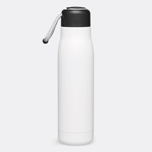 Gourde isotherme 500 ml en inox avec dragonne décorative personnalisable