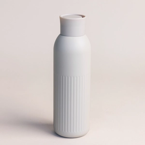 Gourde isotherme acier recyclé - 500 ml avec bouchon poussoir personnalisable