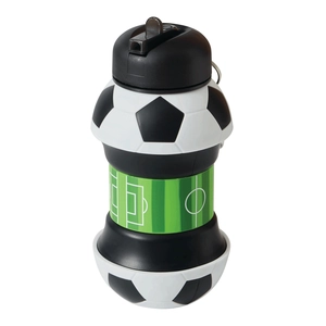 Gourde pliable en silicone spécial football - 550 ml personnalisable