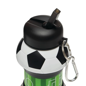 Gourde pliable en silicone spécial football - 550 ml personnalisable