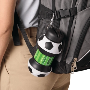 Gourde pliable en silicone spécial football - 550 ml personnalisable