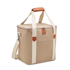 Grand sac isotherme en toile lavée et sangle en coton personnalisable