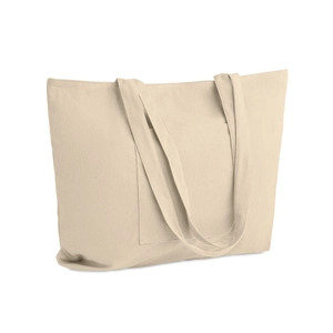 Grand sac shopping/de plage en velours côtelé de polyester personnalisable