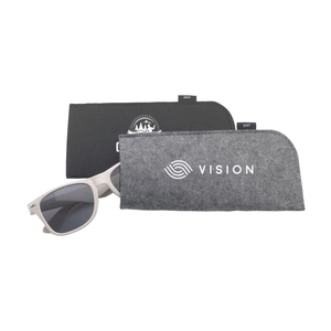 Housse de protection pour lunette de soleil en feutre RPET personnalisable