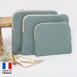 Housse ordinateur 15 pouces - Teintée et tissée en France personnalisable