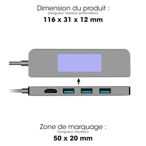 Hub 5 en 1 NOSHUKU personnalisable